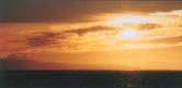 Soleil couchant, a bord de La Curieuse