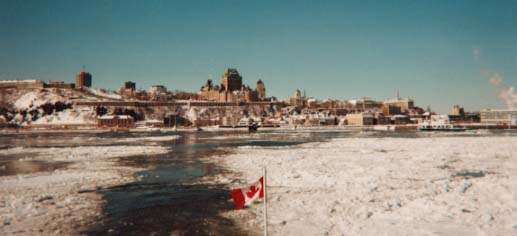 Ville de Québec, vue du traversier