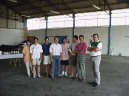 Les mêmes lors de la remise de la coupe